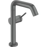 Hansgrohe Tecturis S - Смесител за умивалник с изпускателен клапан Push-Open, CoolStart, EcoSmart+, матиран черен хром 73360340 (73360340)