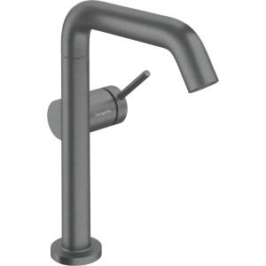 Hansgrohe Tecturis S - Смесител за умивалник с изпускателен клапан Push-Open, CoolStart, EcoSmart+, матиран черен хром 73360340 (73360340)