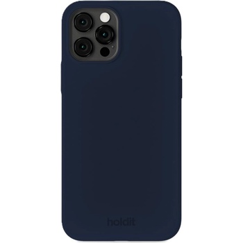 Holdit Гръб Holdit Silicone за iPhone 12/12 Pro - Midnight Blue