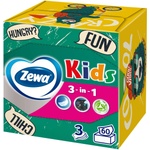 Zewa Kids неароматизирани 3-пластови хартиени носни кърпички в кутия 60 бр (10769)