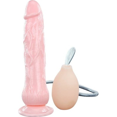 Baile Realistické ejakulující dildo s přísavkou a samostatnou pumpou 20 x 4 cm