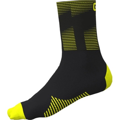 ALÉ Cycling Clothing Letné cyklistické ponožky ACCESSORI SPRINT fluo yellow