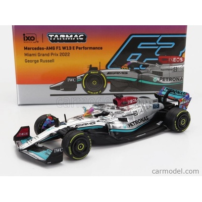 Tarmac Mercedes gp F1 Team Mercedes-amg Petronas F1 N 63 Miami Gp 2022 George Russell Stříbrná Zelená 1:64