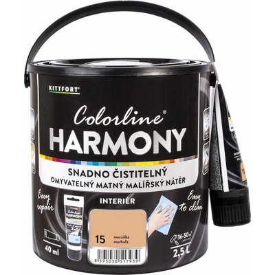 KITTFORT Colorline HARMONY 2,5 l meruňka matná