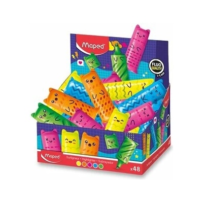 Maped Mini Fluo Kawai stojánek 48 ks