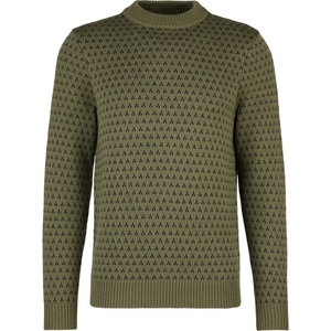 Stoic Мъжки вълнен пуловер Stoic Heavy MerinoKnit MMXX. Norrbotten Sweater Merino jumper - Olive Green / Black (005-6517-0211)