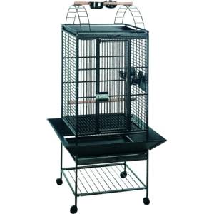 FLAMINGO Parrot cage Pico Anthracite - Масивен Кафез за птици на колела, размер 83, 5 х 79 х 165 см, Белгия - 103611