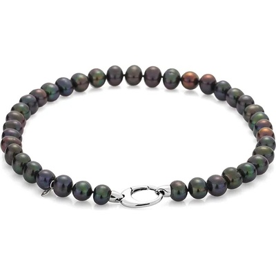 Swan Колие със сладководни черни перли 11-12mm R1010NB Swan