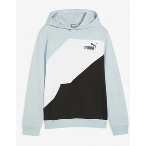PUMA Power Colorblock Hoodie Turquoise/Black - magazinko