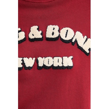 rag & bone Суичър Rag & Bone в червено с апликация RE0E25FT3VW (RE0E25FT3VW)
