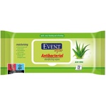 Event Антибактериални мокри кърпи Event - С алое вера, 72 броя (2EV02ANT105ALV072A) - ozone