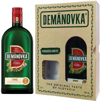 Demänovka Bitter 38% 0,7 l (darčekové balenie ploskačka)