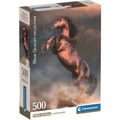 Clementoni Пъзел Clementoni от 500 части - Червен жребец (35595)