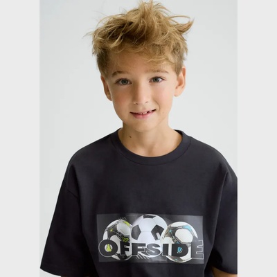 MAYORAL Тениска къс ръкав в черен цвят Offside за момче Mayoral