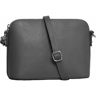 MaxFly dámská kožená kabelka crossbody 5232 šedá