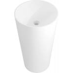 Mexen Onyx-03 свободностояща мивка от конгломерат 45 x 45 см, бял мат - 26534500 (26534500)