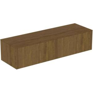 Ideal Standard Atelier Conca стенен долен шкаф, цвят тъмен орех, 2 чекмеджета с плот 160 см (T4315Y5)