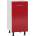 Bogdan Furniture Europe Долен шкаф h 40/82-e20, червен гланц