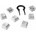 HyperX Pudding Keycaps White