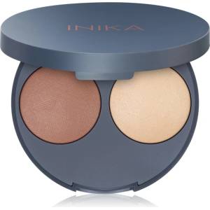 INIKA Organic Contour Duo пудра за контуриране на лицето цвят Teak 5 гр