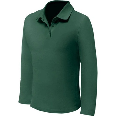 Nath pánske polo s dlhým rukávom NH541 bottle green