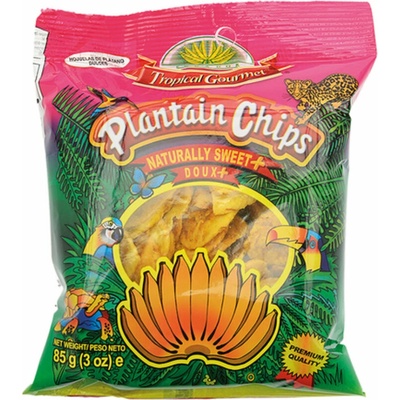 Tropical Gourmet Chipsy ze sladkých tropických banánů 85 g