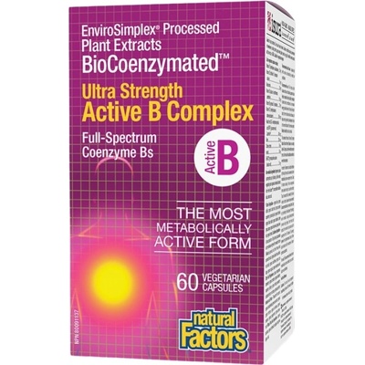 Natural Factors BioCoenzymated Active B-Complex Ultra Strength [60 капсули]