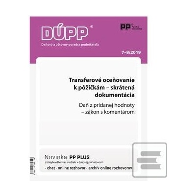 DUPP 7-8/2019 Transferového oceňovanie k pôžičkám - skrátená dokumentácia