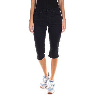 Pepe Jeans dámské kraťasy SKINNY CROP HW černá