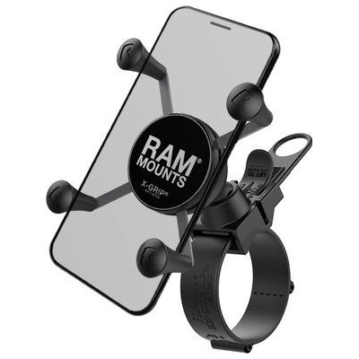 kompletní sestava univerzálního držáku X-Grip na řídítka do průměru 60 mm, RAM Mounts