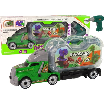 mamido Náklaďák na šroubování s dinosaurem