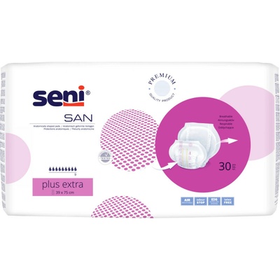 Seni SAN Plus Extra plienky vkladacie anatomické 9 kvap. 3500 ml 30 ks