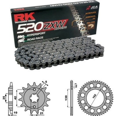 RK Racing Chain Řetězová sada Cagiva 500 Canyon 99-01