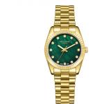 Lee Cooper LC08212.170 Дамски часовник, Златист - Зелен дисплей, Метална верижка Часовници