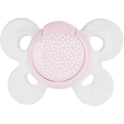 Chicco Силиконова залъгалка Chicco - Physio Comfort, 0-6 m, розови точици (N0325)