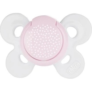 Chicco Силиконова залъгалка Chicco - Physio Comfort, 0-6 m, розови точици (N0325)