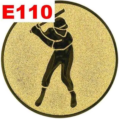 Emblém E110 BASEBALL umístění na sportovní pohár nebo medaili 25 mm