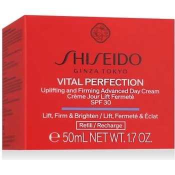 Shiseido Vital Perfection Uplifting & Firming Advanced Day Cream SPF30 дневен крем за лице - пълнител пълнител 50 ml за жени