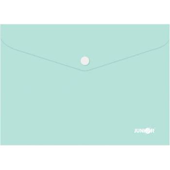 Папка джоб с копче Junior А5 Pastel Светлозел (1303418-19-4673G)