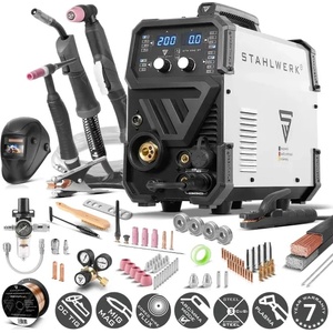 STAHLWERK Комбинирана заваръчна машина 4 в 1 stahlwerk ctm-250 st set full/ 20-200 a (1231) Заваръчен апарат