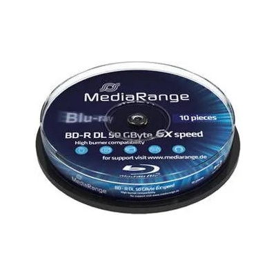 MediaRange Blu-Ray MediaRange BD-R Dual Layer 50Gb 6X - 10 броя в шпиндел