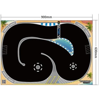 Turbo Racing Писта за микро дрифт модели TURBO RACING Drift track 630x900mm TB-760260 (TB-760260)