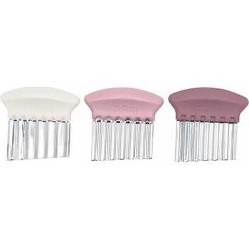 Melii Комплект вълнообразни ножове Melii - Blush, ivory & berry, 3 броя (ML20130)