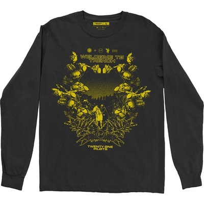 Twenty One Pilots tričko s dlhým rukávom Trench Scene čierne