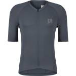 Stoic Мъжка фланелка с къс ръкав за колоездене Stoic DalslandSt. Gravel Jersey S/S Cycling jersey - Ink Grey - размер XL (056-4252-0214)
