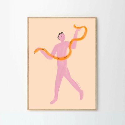 Moikka Plagát Blue Lady by Stine Belden Røed 50x70cm