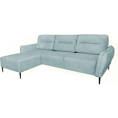 TEDIVA Ляв ъглов диван libertad с механизъм за сън- Светло син (mmpal22lm-clo70)