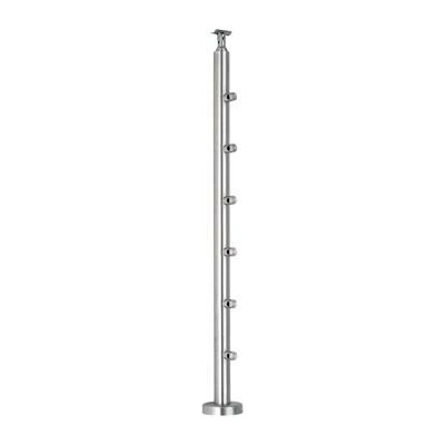 CROSO sloupek pro montáž na podlahu, 958 mm, včetně 6 příčných držáků, nerez V2A
