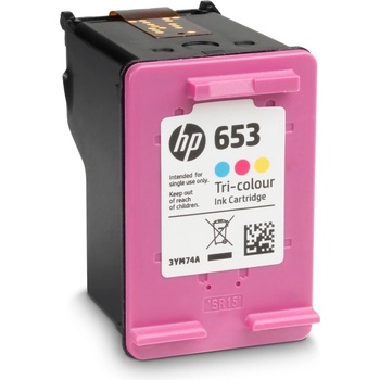 HP 653 originální inkoustová kazeta tříbarevná 3YM74AE
