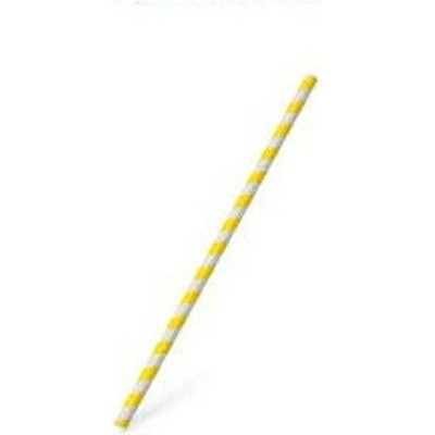 Gastro Bio nature Jumbo 40705 papierová slamka 25 cm priemer 8 mm žltá špirála 100 ks